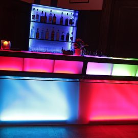 Klappbare Theken mit Beleuchtung